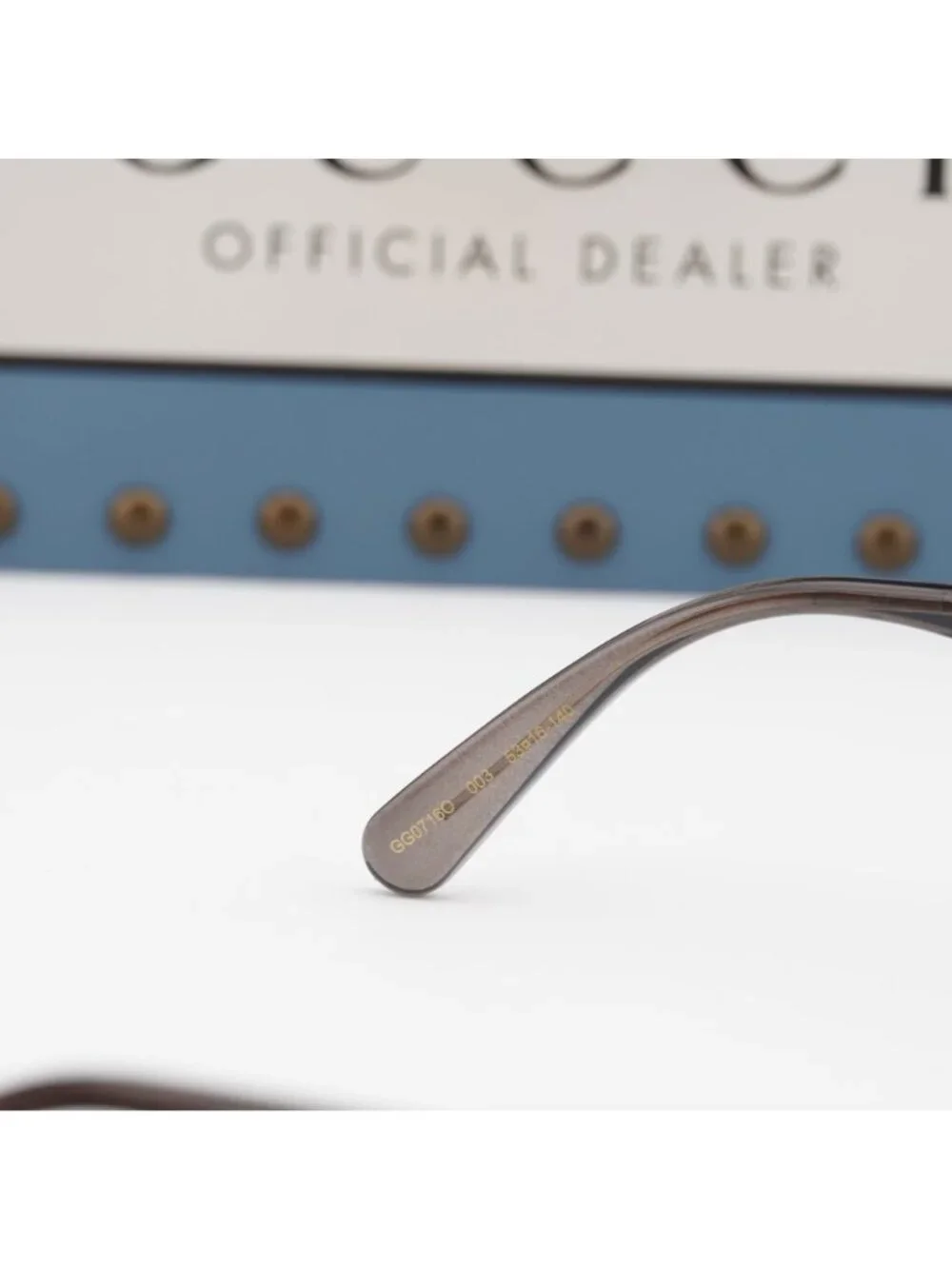 Gucci GG0716O 003 Rectangle Eyeglasses 53mm - Grey